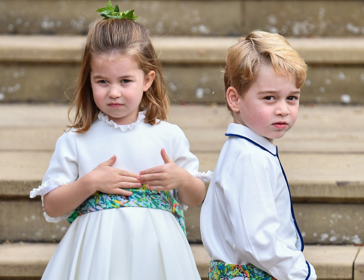 （左から）シャーロット王女、ジョージ王子