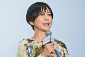 映画『凪待ち』初日舞台挨拶に登場した西田尚美