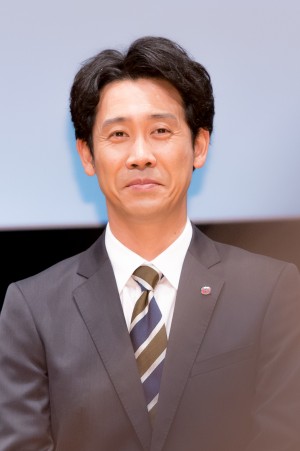 『ノーサイド・ゲーム』プレミアム試写会＆制作発表イベントに出席した大泉洋