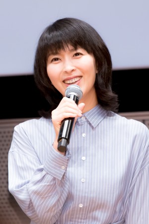 『ノーサイド・ゲーム』プレミアム試写会＆制作発表イベントに出席した松たか子