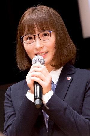『ノーサイド・ゲーム』プレミアム試写会＆制作発表イベントに出席した笹本玲奈