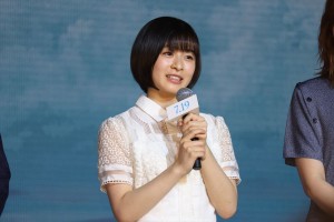 映画『天気の子』製作報告会見に登場した森七菜