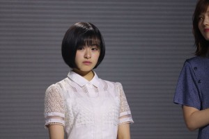 映画『天気の子』製作報告会見に登場した森七菜