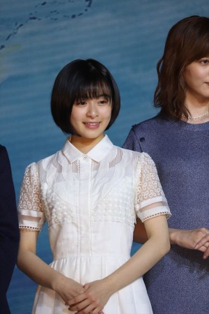 映画『天気の子』製作報告会見に登場した森七菜