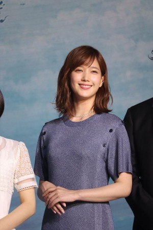 映画『天気の子』製作報告会見に登場した本田翼