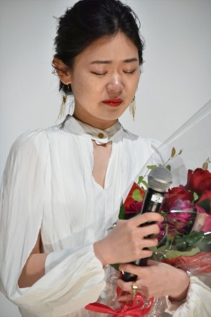 『アンダー・ユア・ベッド』舞台挨拶付き完成披露上映会に登場した西川可奈子