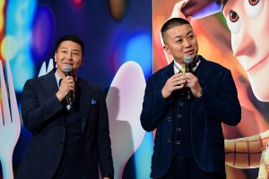 （左から）映画『トイ・ストーリー4』ジャパンプレミアに登場した長田庄平、松尾駿