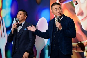 （左から）映画『トイ・ストーリー4』ジャパンプレミアに登場した長田庄平、松尾駿