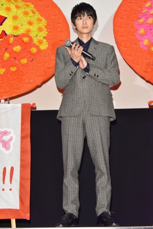 『Ｄｉｎｅｒ　ダイナー』初日舞台挨拶に登場した本郷奏多