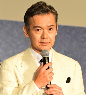 『ルパンの娘』記者会見に出席した渡部篤郎