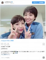 大島優子＆川口春奈のＷショートカットが「可愛い」と話題　※「大島優子」インスタグラム