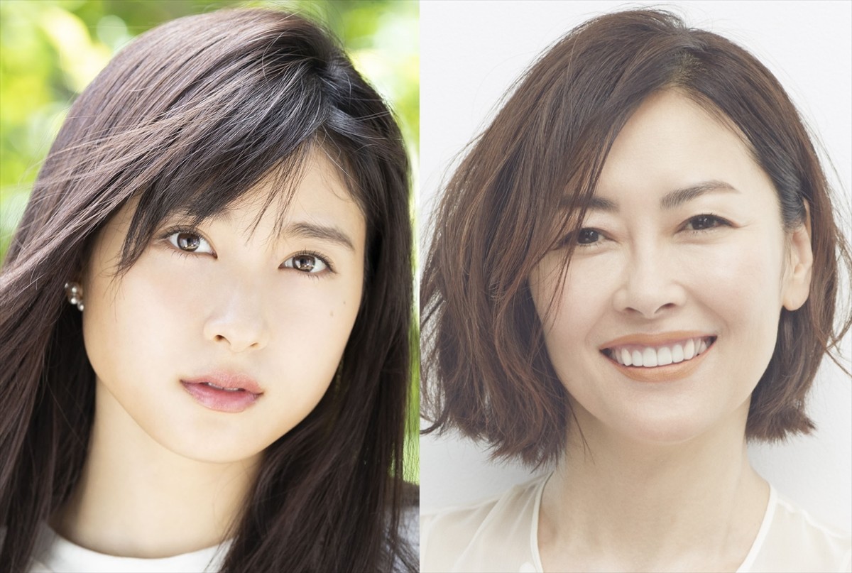 BSプレミアム リバイバルドラマ『Wの悲劇』に出演する(左から)土屋太鳳、中山美穂