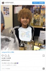 子ども風加工を施した尼神インター・渚　※「ガンバレルーヤ」インスタグラム