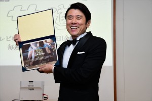 ドラマ25『サ道』フィンランドサウナアンバサダー授与式・番組制作発表に登場した原田泰造