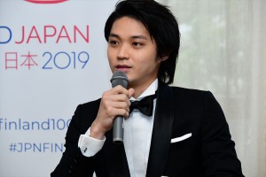 ドラマ25『サ道』フィンランドサウナアンバサダー授与式・番組制作発表に登場した磯村勇斗