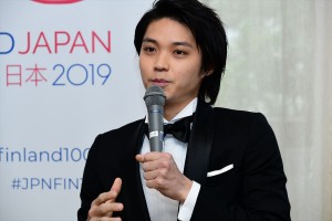 ドラマ25『サ道』フィンランドサウナアンバサダー授与式・番組制作発表に登場した磯村勇斗