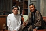 ドラマ『やすらぎの刻～道』出演の（左から）石坂浩二と梅宮辰夫