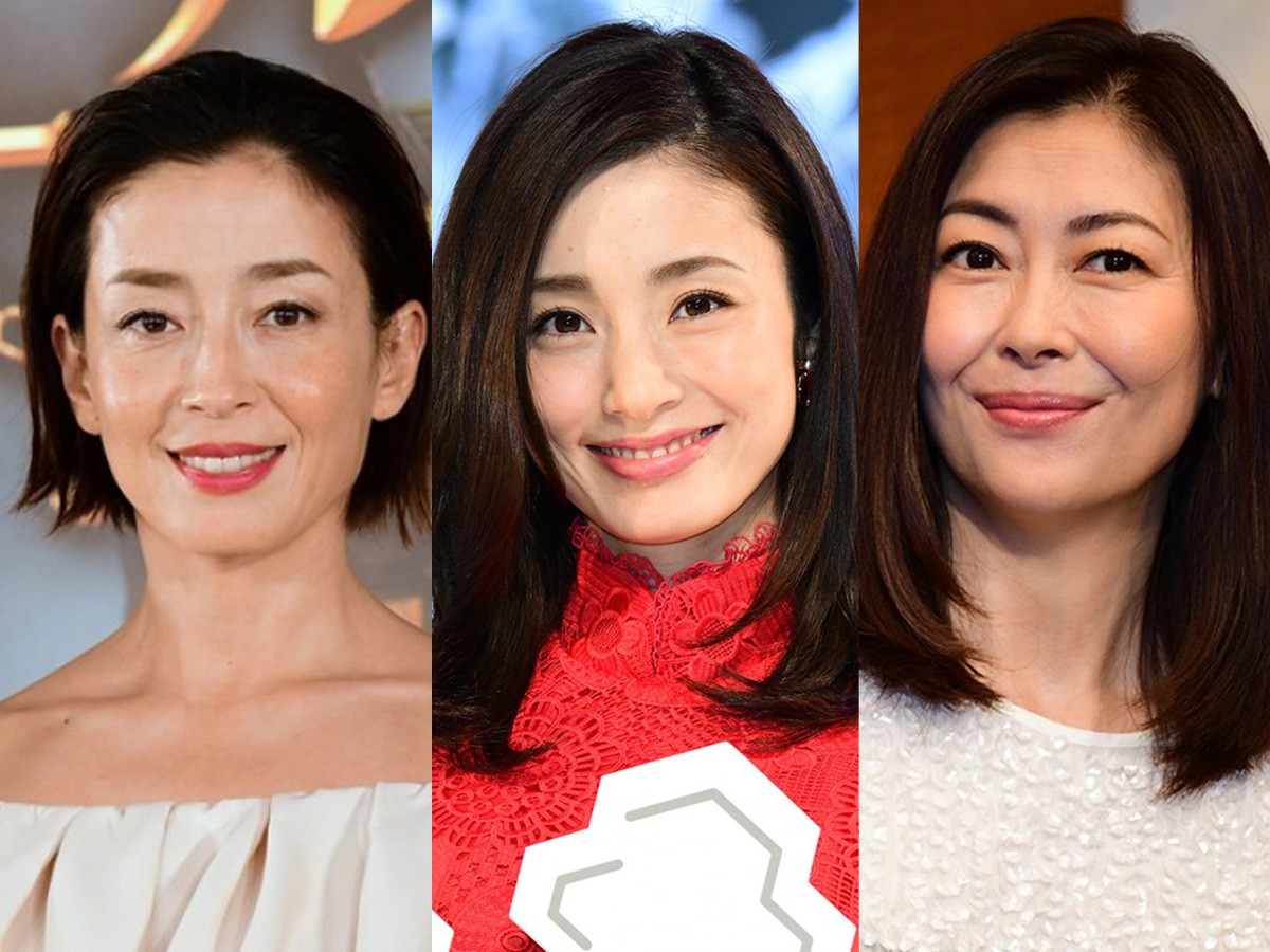 （左から）宮沢りえ、上戸彩、中山美穂