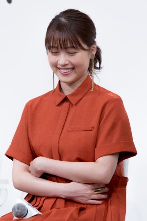 映画『ドラゴンクエスト　ユア・ストーリー』完成報告会見に登場した有村架純