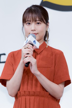 映画『ドラゴンクエスト　ユア・ストーリー』完成報告会見に登場した有村架純