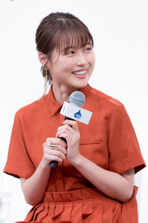 映画『ドラゴンクエスト　ユア・ストーリー』完成報告会見に登場した有村架純