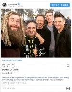 加工前の写真　※「ジェレミー・レナー」インスタグラム