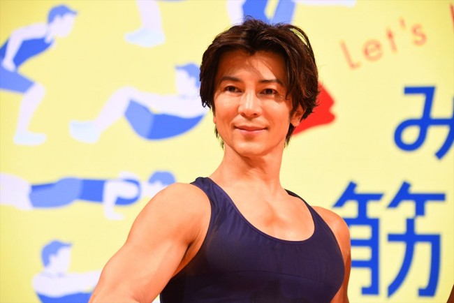 「みんなで筋肉体操フェス」に出席した武田真治