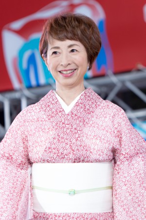 金曜ナイトドラマ『セミオトコ』制作発表記者会見に登場した阿川佐和子