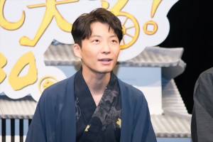 映画『引っ越し大名！』完成披露試写会に登場した星野源