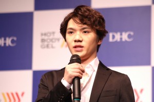 DHCホットボディジェル 新TVCM発表会に登場した宇野昌磨