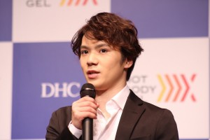 DHCホットボディジェル 新TVCM発表会に登場した宇野昌磨