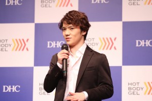 DHCホットボディジェル 新TVCM発表会に登場した宇野昌磨