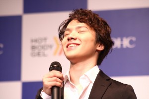 DHCホットボディジェル 新TVCM発表会に登場した宇野昌磨