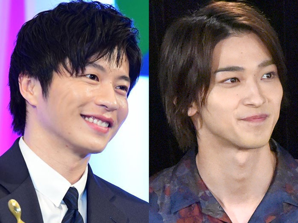 (左から)田中圭、横浜流星