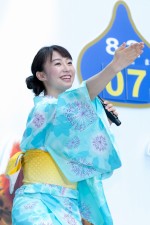 『超☆汐留パラダイス！‐2019SUMMER』キックオフイベントに登場した杉原凜アナウンサー