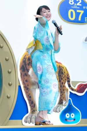 『超☆汐留パラダイス！‐2019SUMMER』キックオフイベントに登場した杉原凜アナウンサー