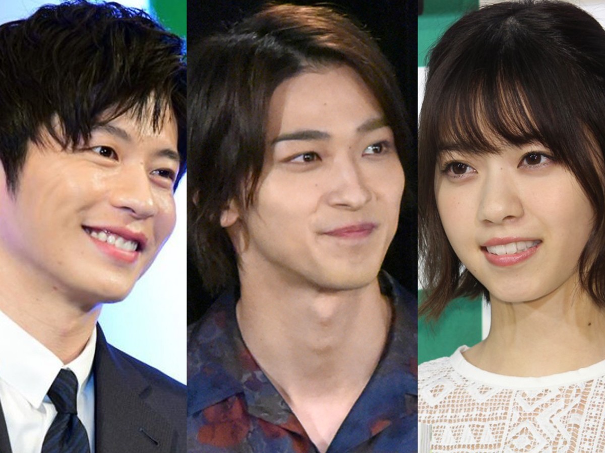 (左から)田中圭、横浜流星、西野七瀬