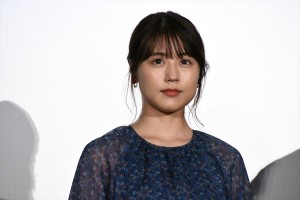 映画『ドラゴンクエスト　ユア・ストーリー』初日舞台挨拶に登場した有村架純