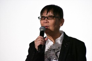 映画『ドラゴンクエスト　ユア・ストーリー』初日舞台挨拶に登場した堀井雄二（原作・監修）