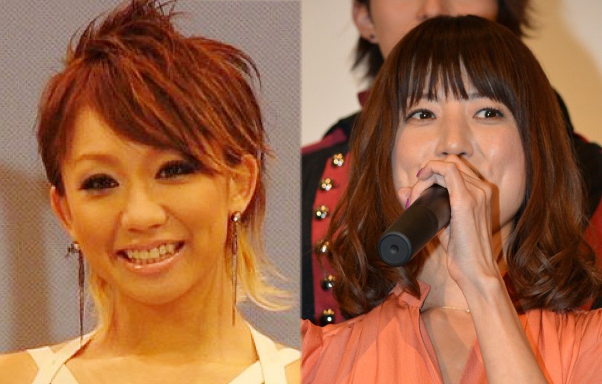 (左から)倖田來未、hitomi
