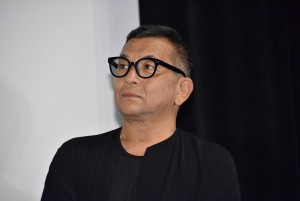 映画『影に抱かれて眠れ』完成披露上映会に登場した中野英雄