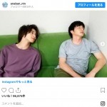 田中圭を見つめる横浜流星… ※『あなたの番です』インスタグラム