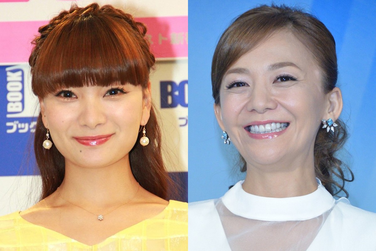 （左から）保田圭、華原朋美