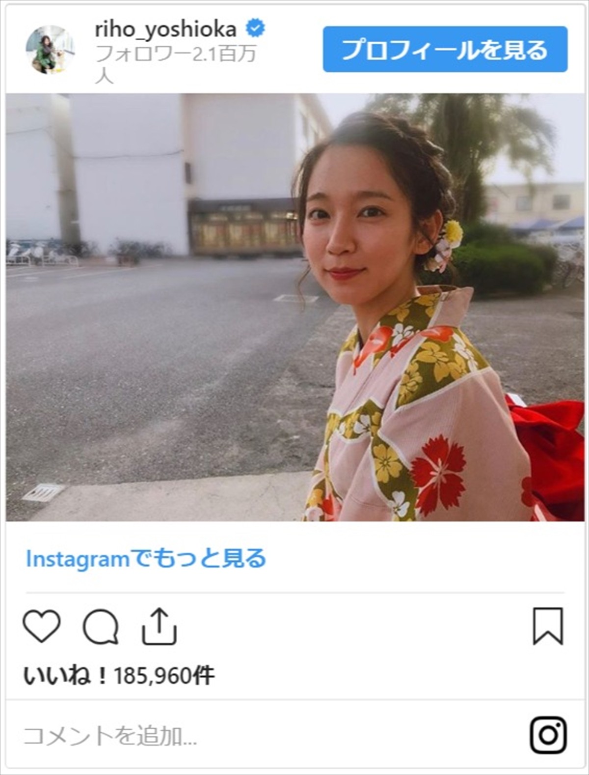 吉岡里帆、夏の京都の“はんなり”浴衣ショットにファン「ほんと京美人」