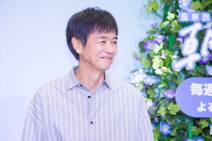 『監察医 朝顔』“つぐみ”お披露目会見に登場した時任三郎
