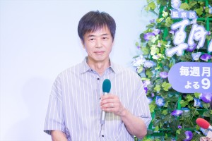 『監察医 朝顔』“つぐみ”お披露目会見に登場した時任三郎