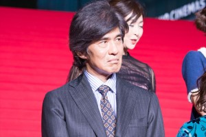 映画『記憶にございません！』レッドカーペットイベント・完成披露試写会舞台挨拶に登場した佐藤浩市