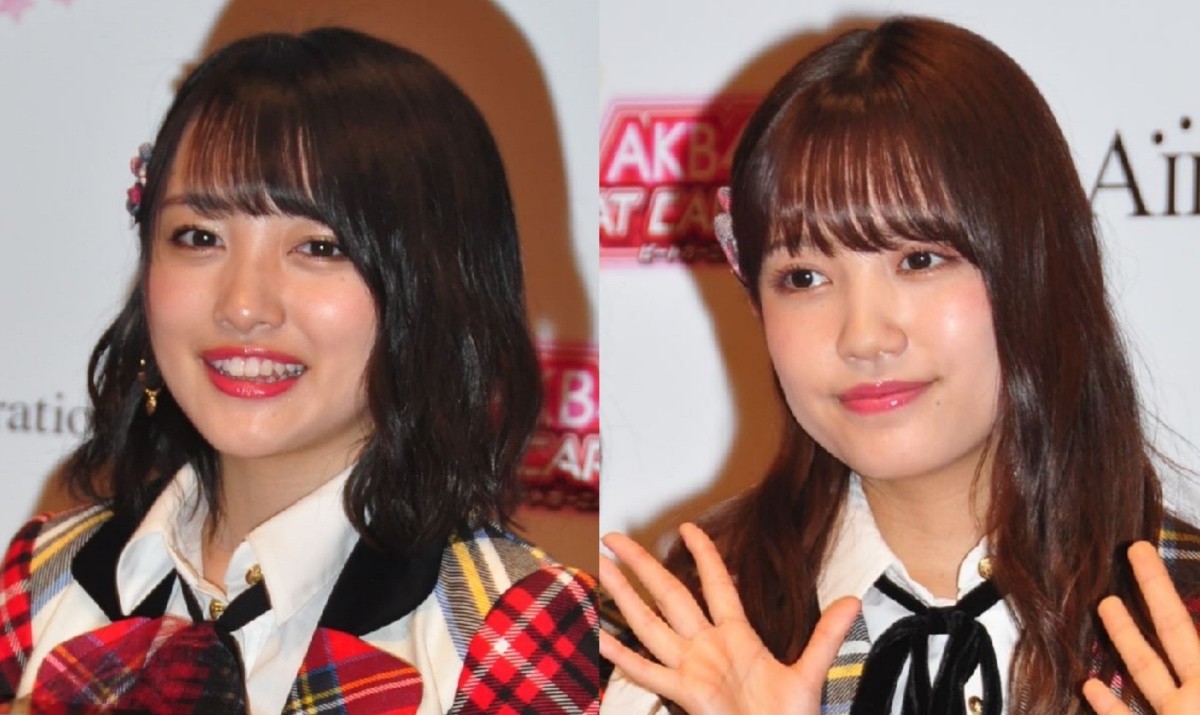 （左から）AKB48・向井地美音、加藤玲奈