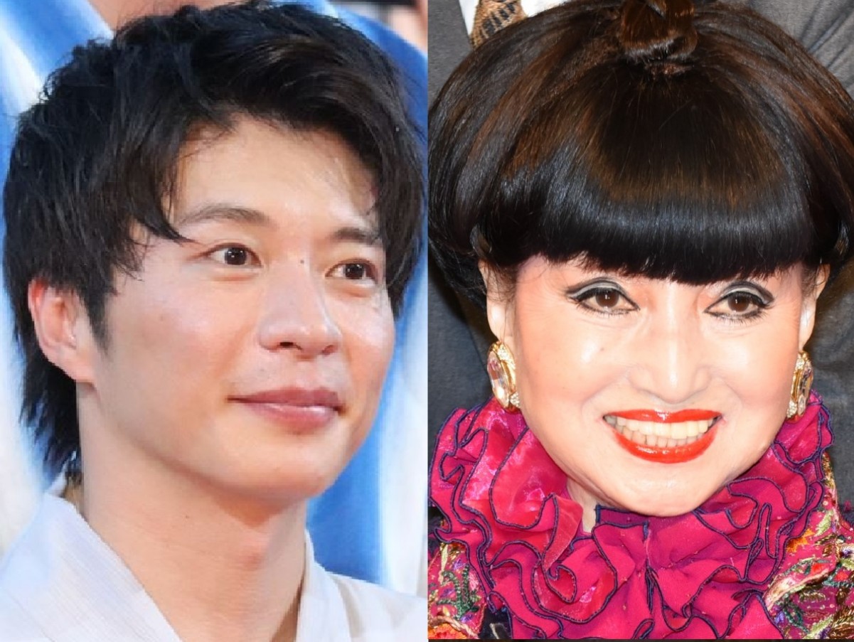 (左から)田中圭、黒柳徹子