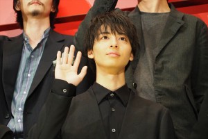 映画『見えない目撃者』完成披露試写会に登場した高杉真宙